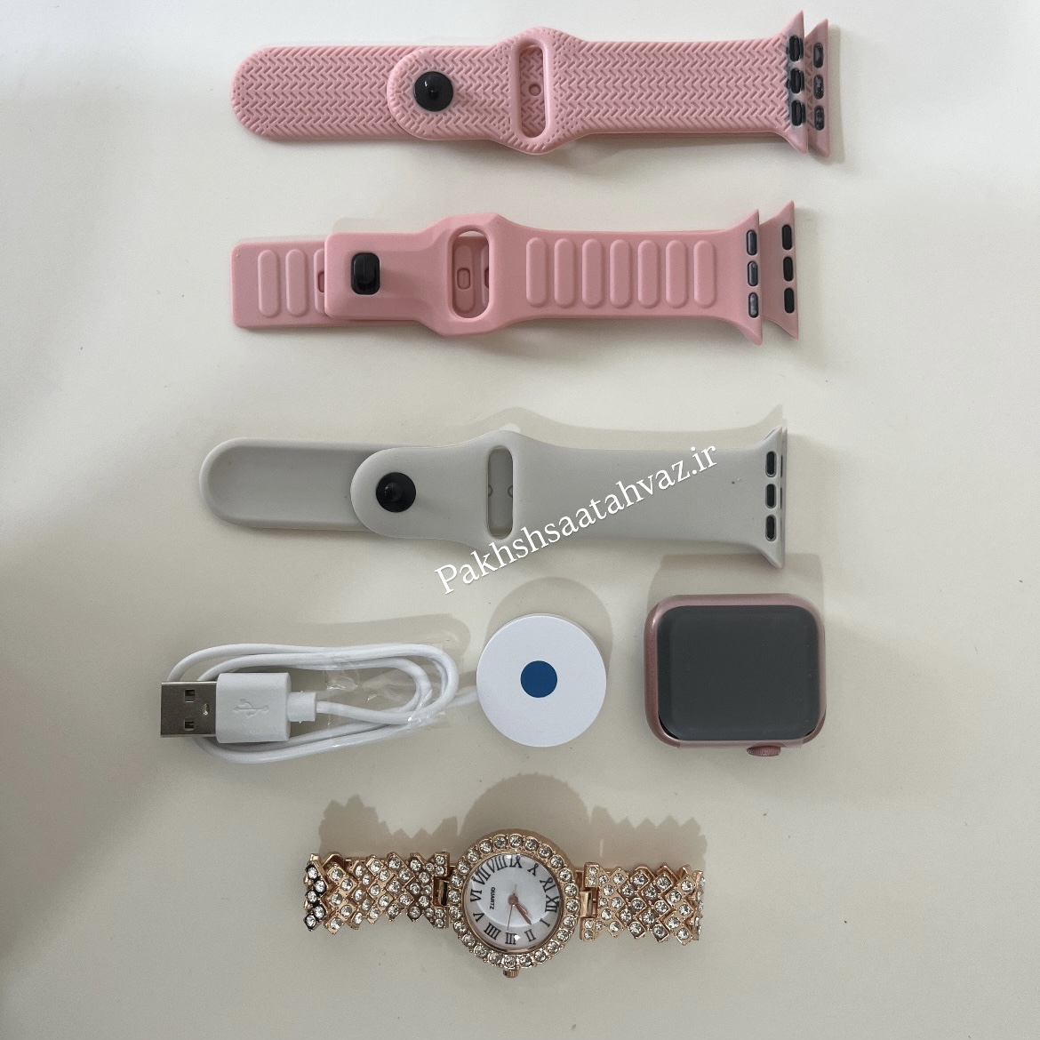 ساعت هوشمند زنانه کوچک WISME X60 mini با 3 بند و ساعت مچی
