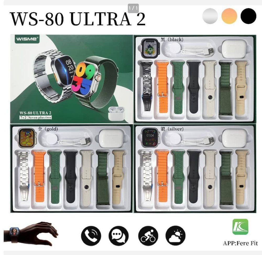 ساعت هوشمند WS-80 Ultra2 نمای ۲