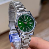 ساعت زنانه کاسیو نقره ای صفحه سبز مدل casio-LG