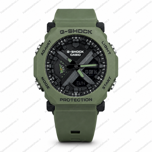 CASIO G-SHOCK GA – 2300 کاسیو جی شاک هیدرولیک دیجیتال بدون کوگ رنگ طوسی روشن